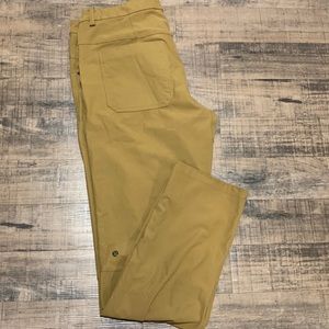 Lululemon ABC pants dark tan